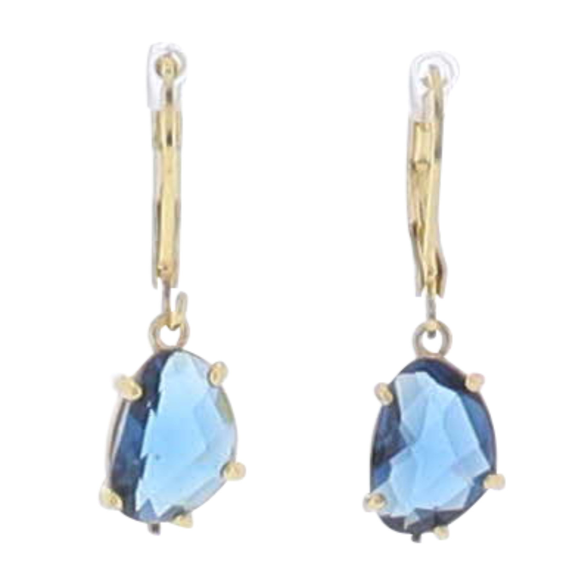 18K Gold Plated "September" Sapphire Earring