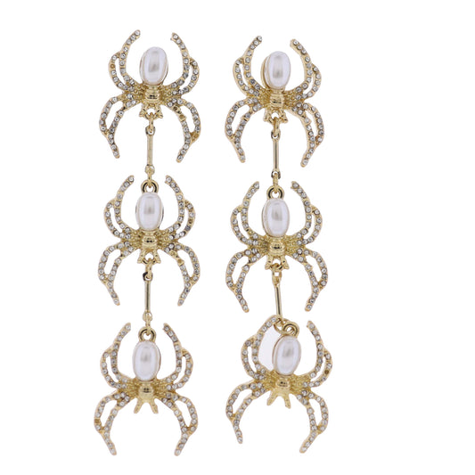 Descending Spiders Earring