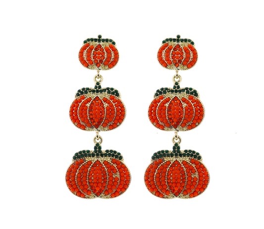 Descending Pumpkins Earring