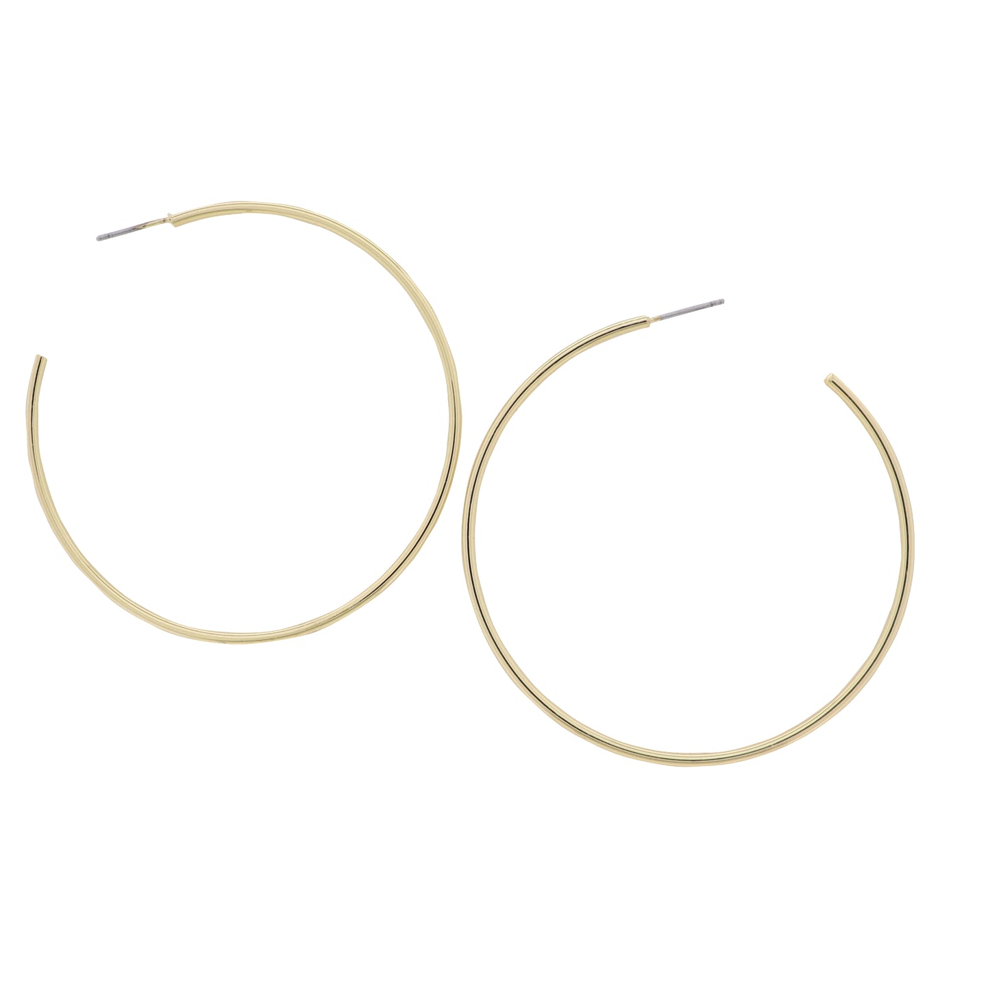 18K Gold Plated Delicate Large Hoop Earring