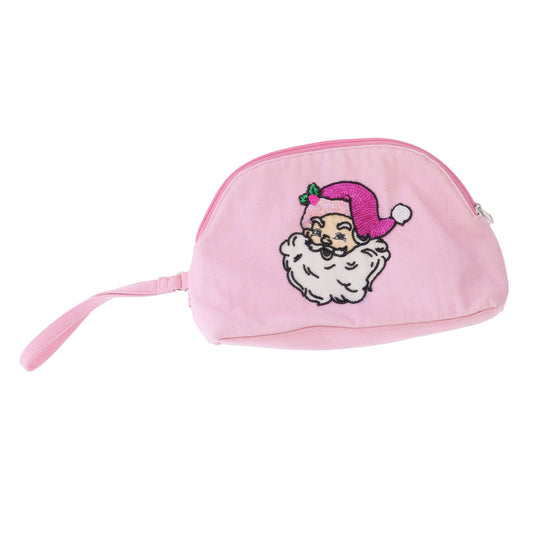 Baby, It's Cold Outside Sequin Santa Zipper Pouch