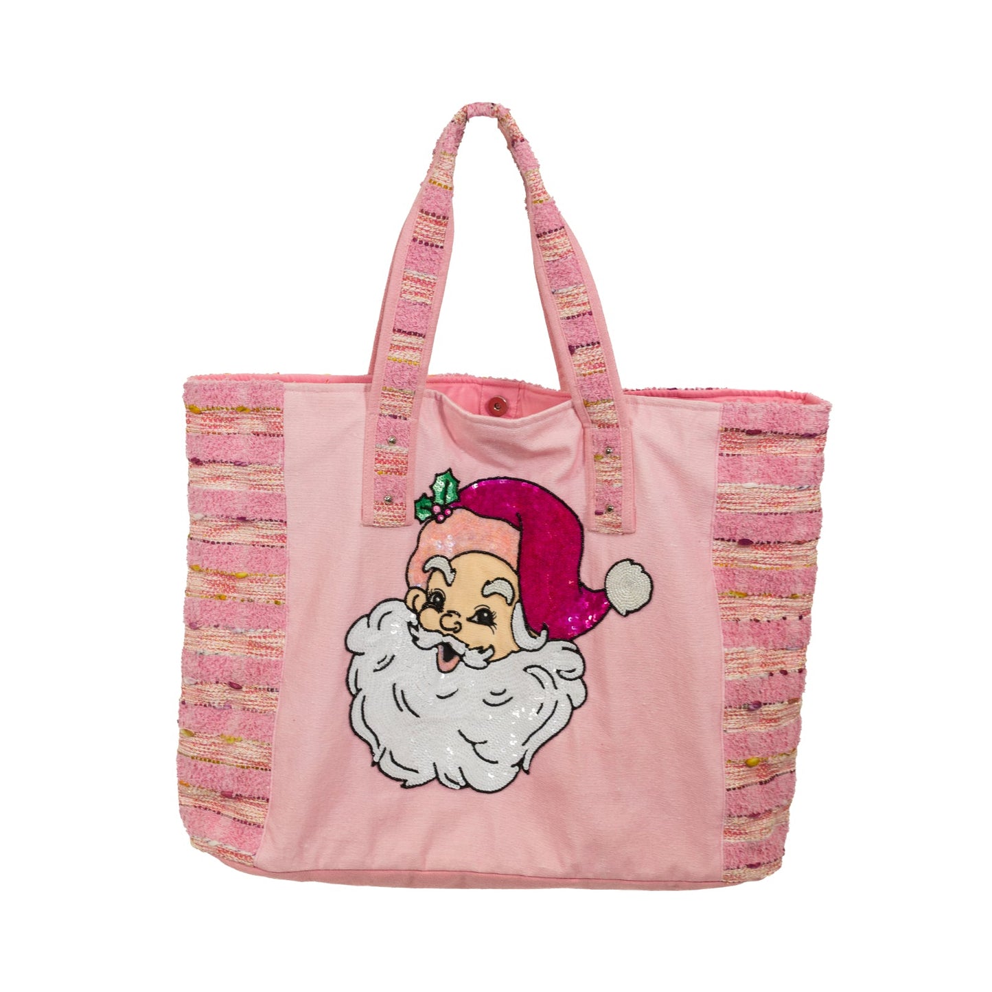 Baby, It's Cold Outside Sequin Santa Tote