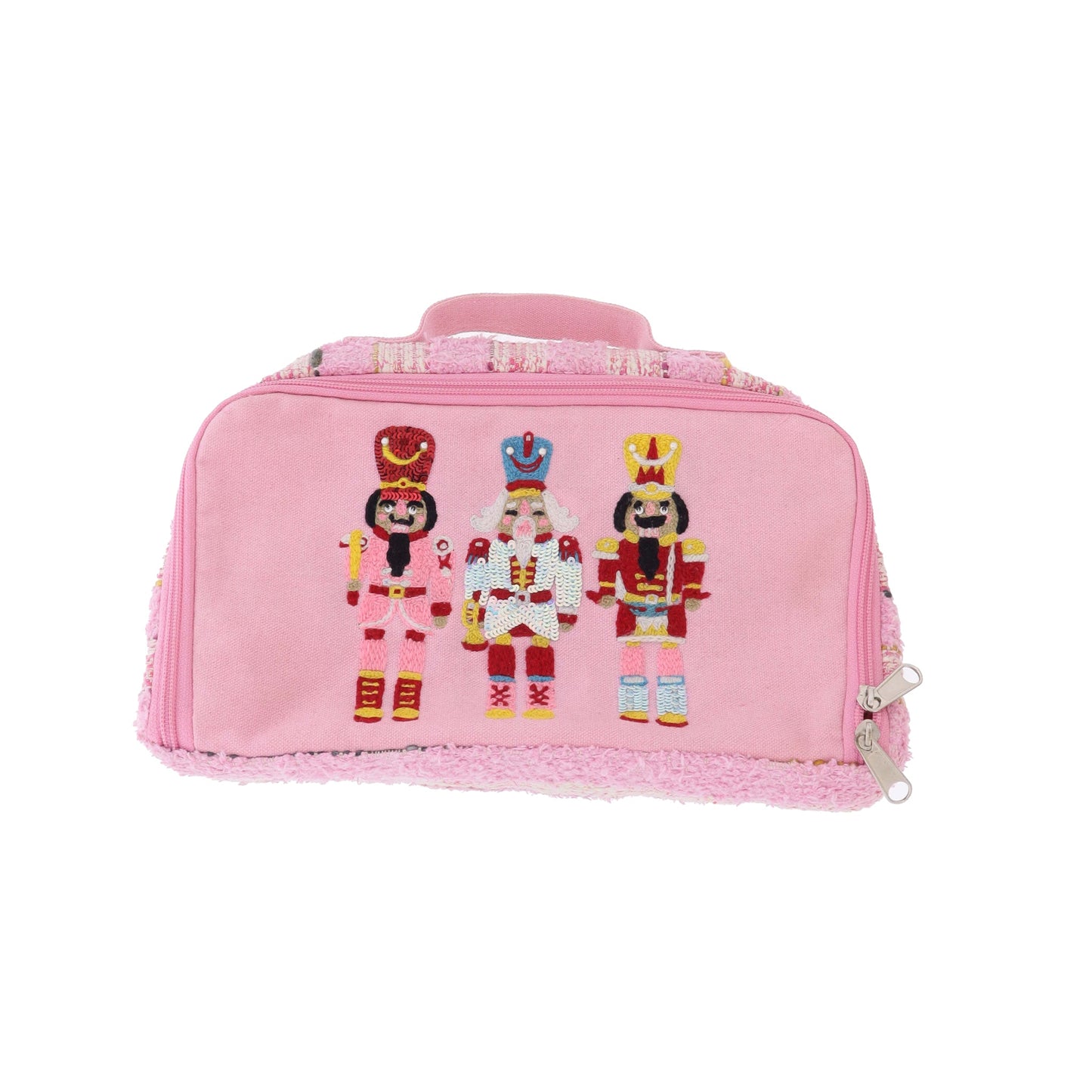 Whimsy Nutcracker Embroidered Zipper Pouch