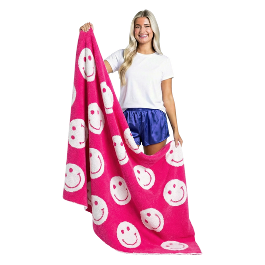 Sweet Smiles Blanket - Luxury Polyester Throw 50" x 60"