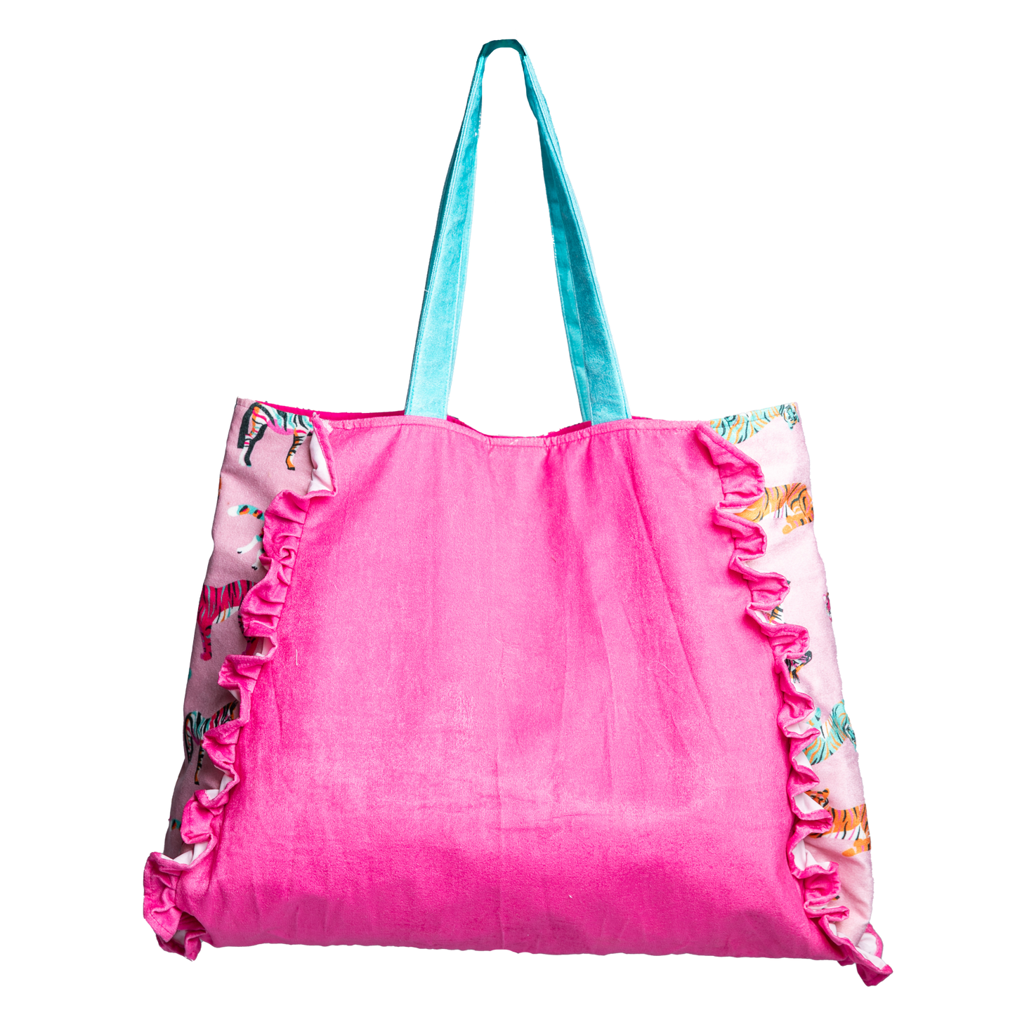 Roar Tote - Viscose Velvet Oversized Shoulder Bag