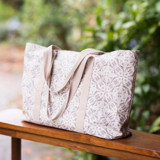 I'm a Natural at Neutral Tan Beach Bag