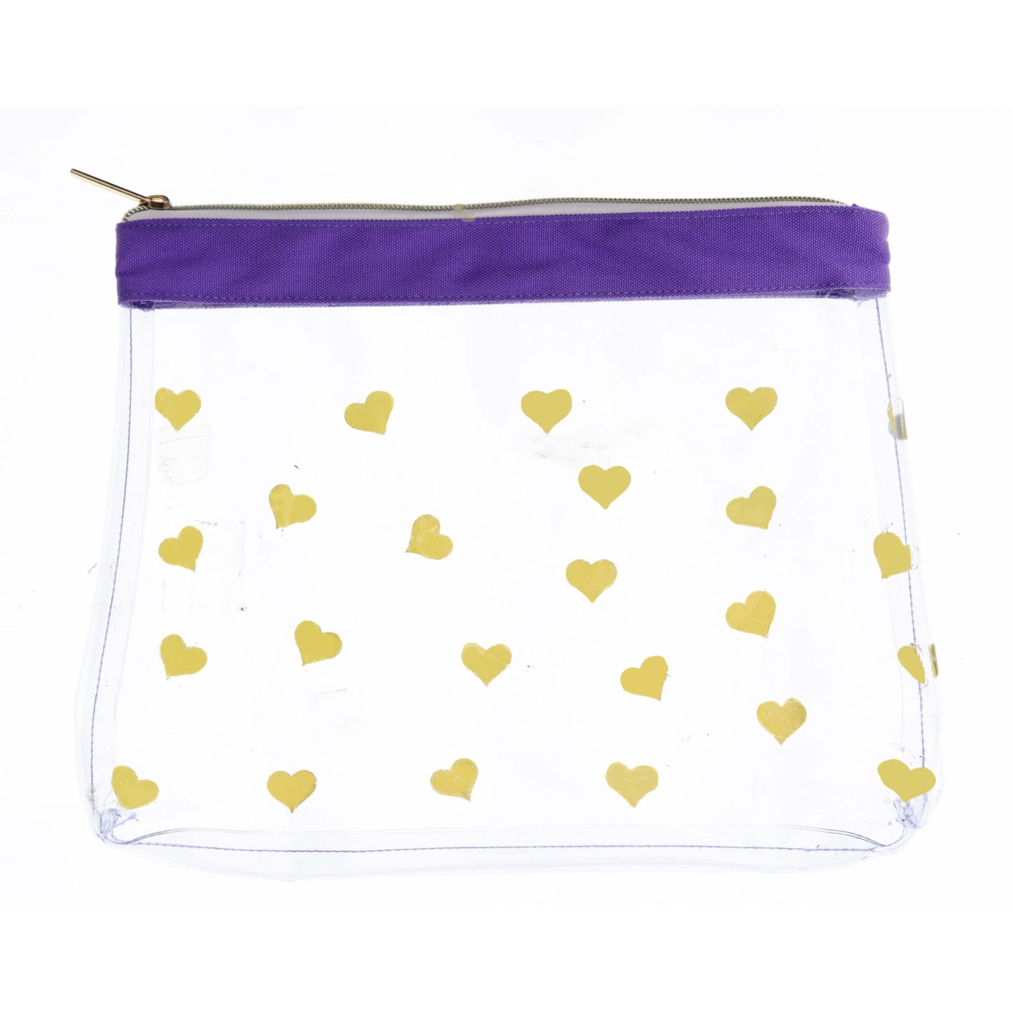 Heart of Gold Zipper Pouch