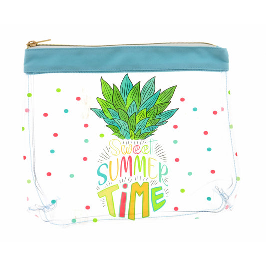 Kids Summertime Pineapple Zipper Pouch