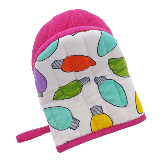 Holiday Lights Oven Mitt