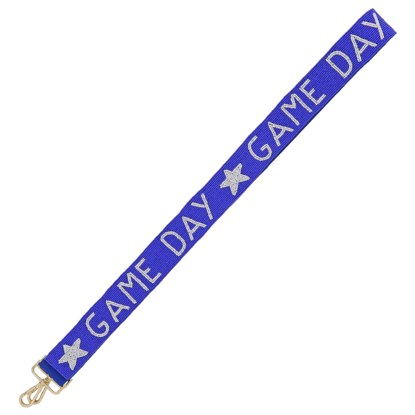 Game Day Royal Blue Beaded Purse Strap