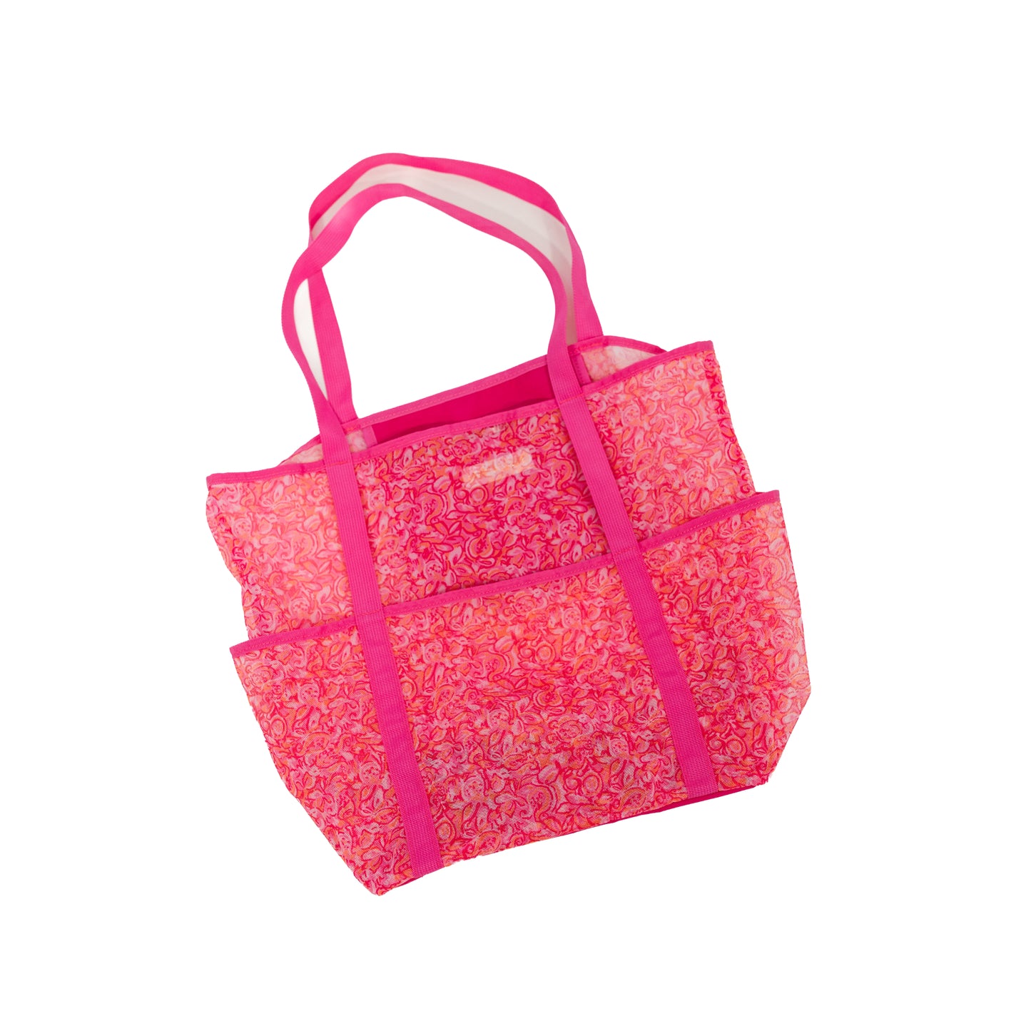 Flirty Floral Mesh Beach Bag