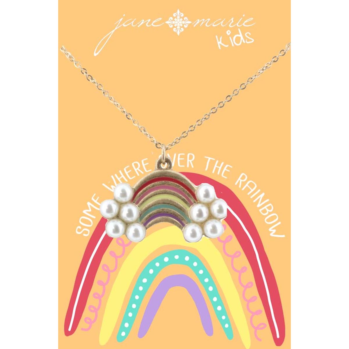 kids rainbow necklace