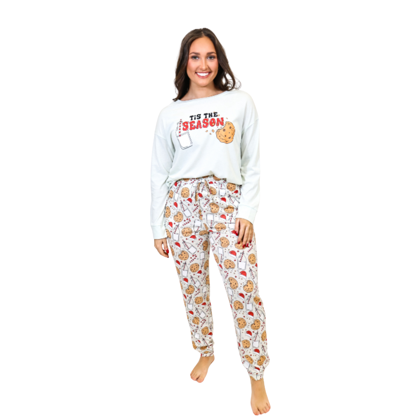 Tis The Season Long Sleeve Jammie Jogger Pant Set
