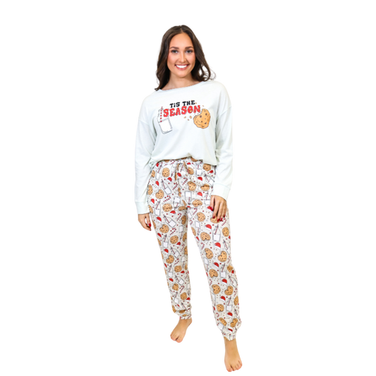 Tis The Season Long Sleeve Jammie Jogger Pant Set