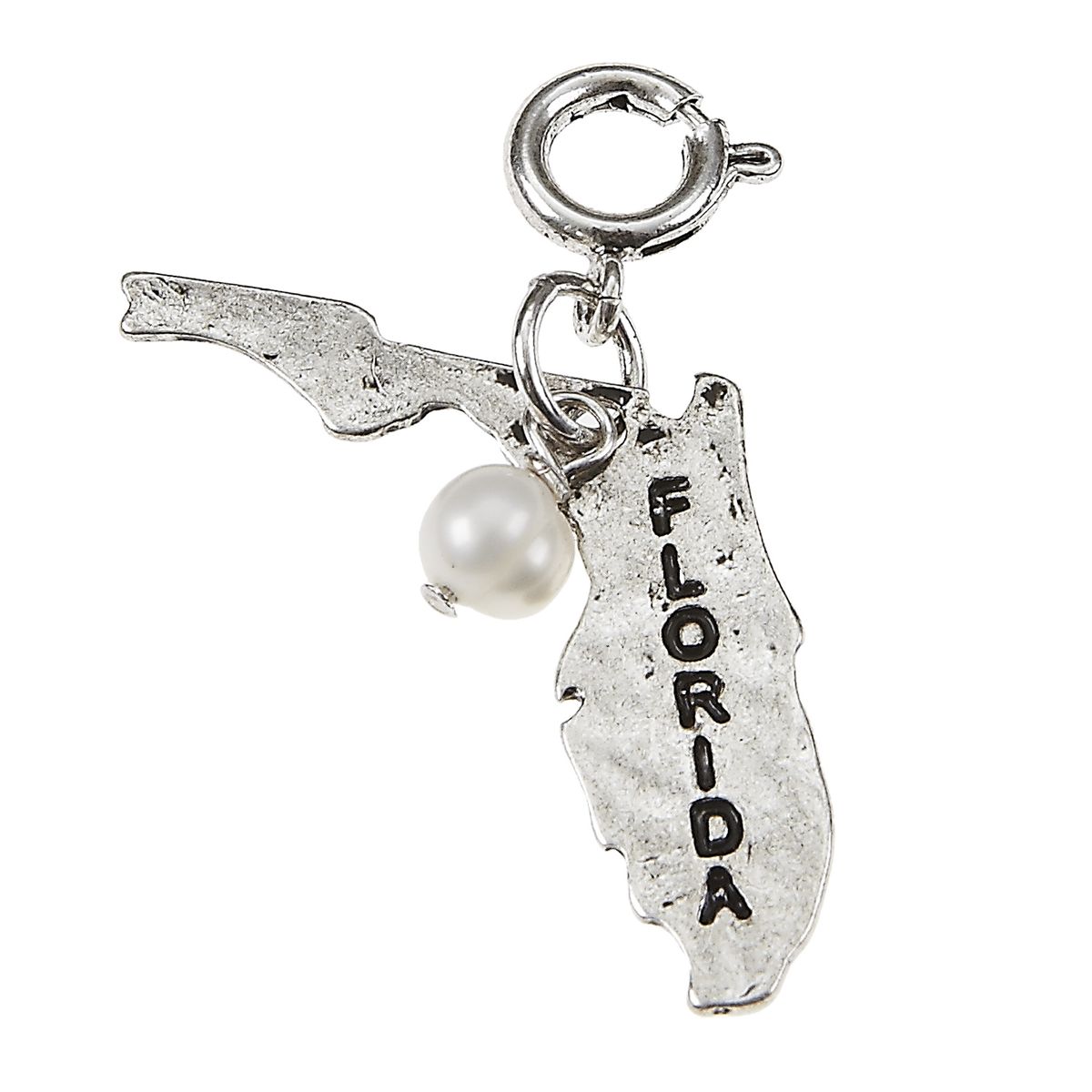 Silver Hammered Florida State Charm
