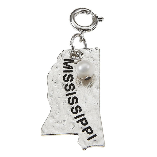 Silver Hammered Mississippi State Charm