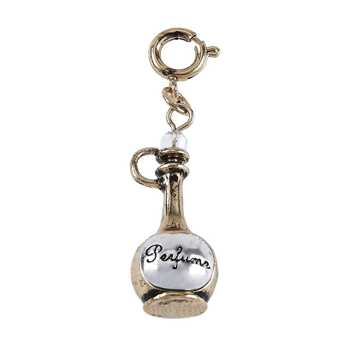 Light Antique Gold and Light Antique Silver Perfume Bottle