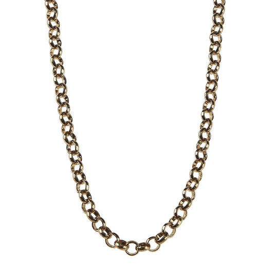 18" Light Antique Gold Charm Necklace, 3" Ext