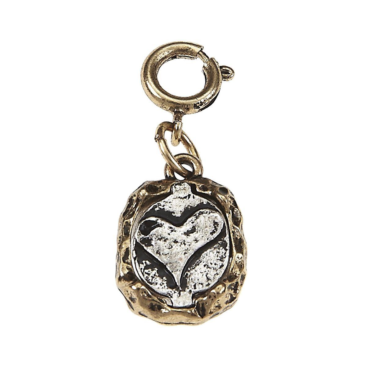 Heart Antique Gold/Silver Charm