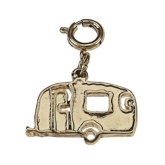 Antique Gold Trailer Charm