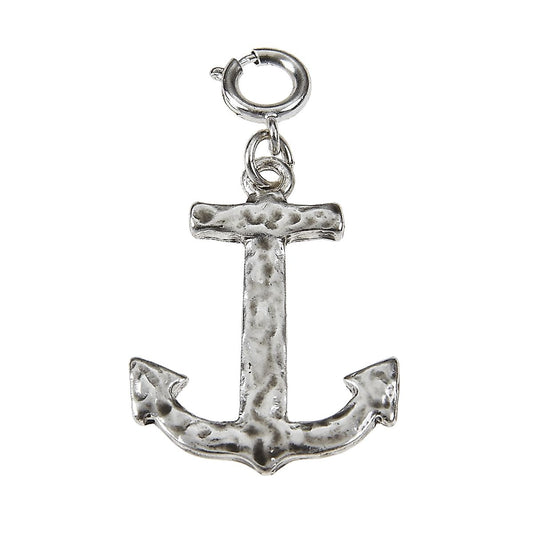 Antique Silver Anchor Charm