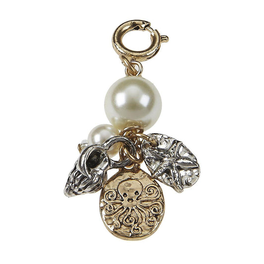 Antique Gold Octopus Cluster Charm