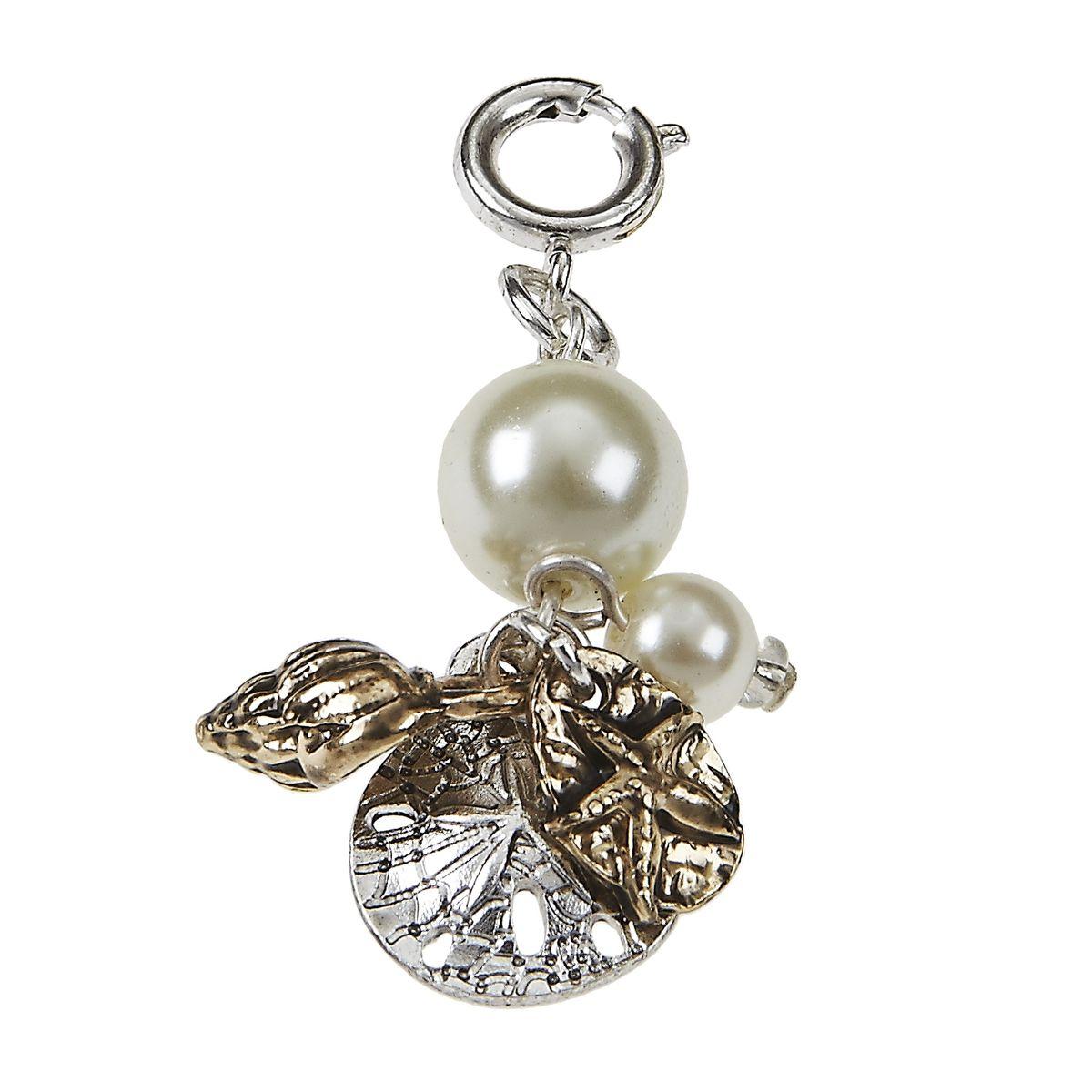 Antique Silver Sand Dollar Cluster Charm