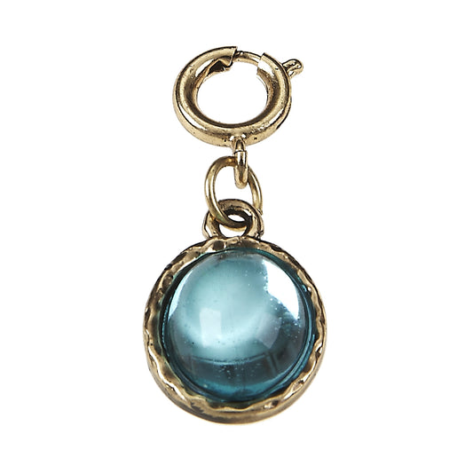 ANT. GOLD SAPPHIRE CHARM - SEPTEMBER