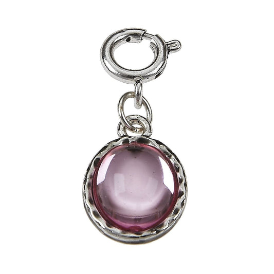 Tourmaline Silver Charm