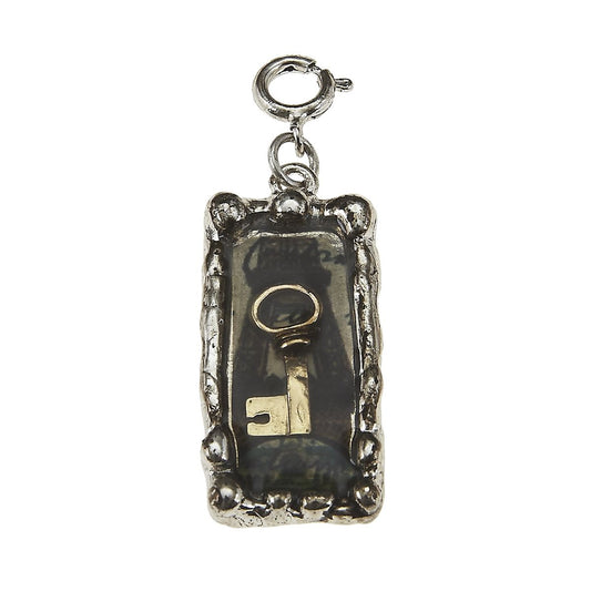Key and French Words Rectangle Epoxy Charm