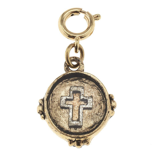 Epoxy Open Cross Charm