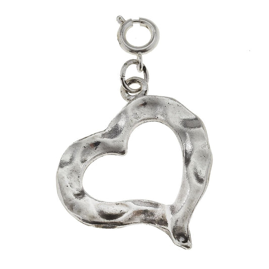 Antique Silver Heart Charm