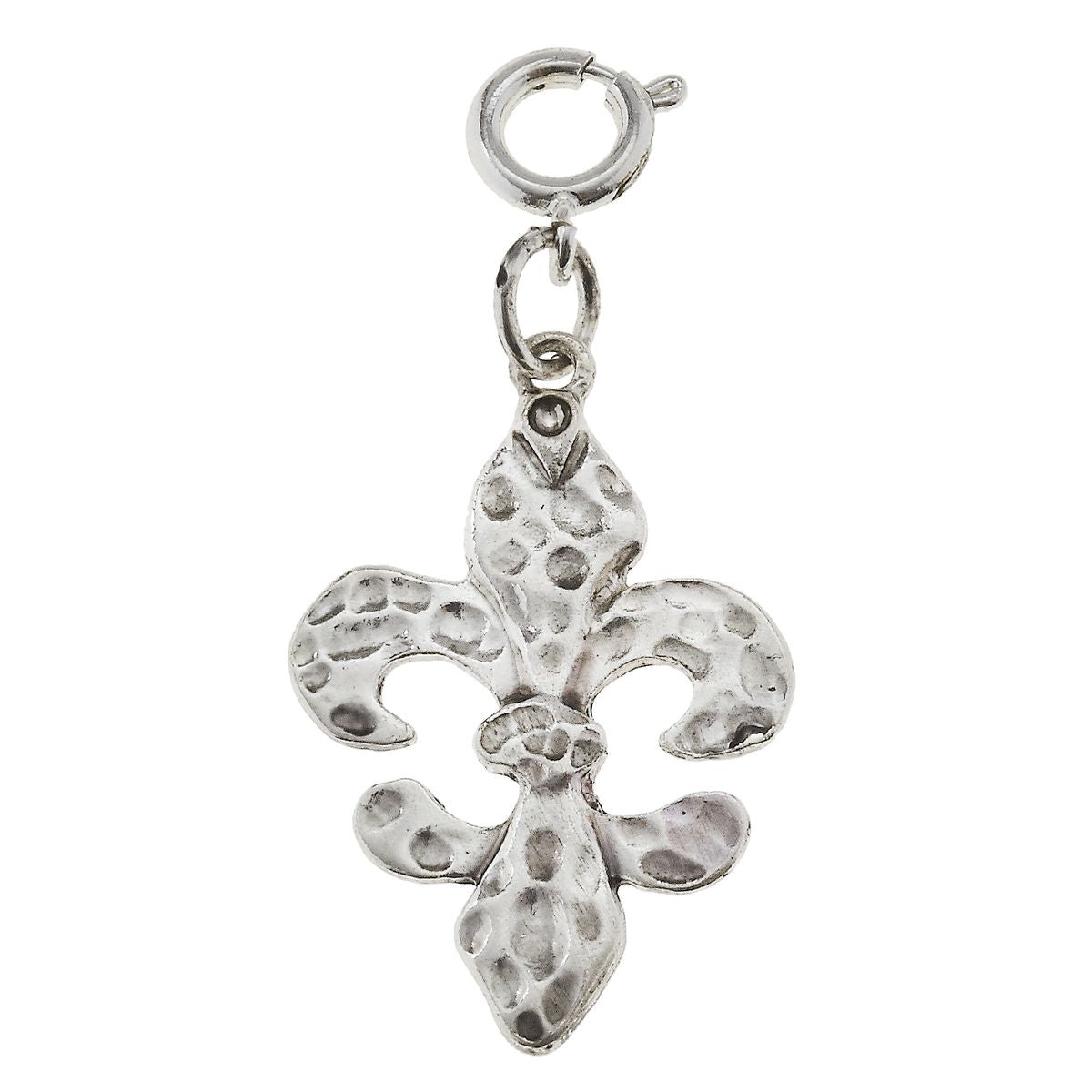 Antique Silver Fleur De Lis Charm
