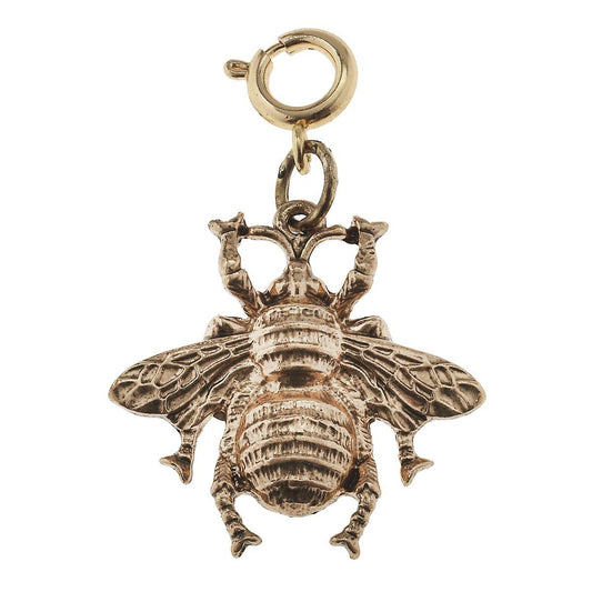 Antique Gold Bee Charm