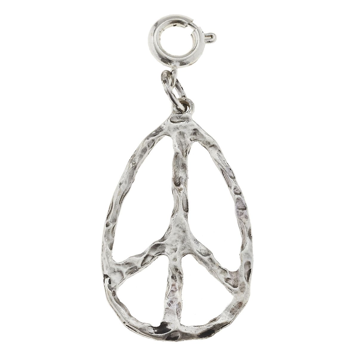 Antique Silver Peace Charm