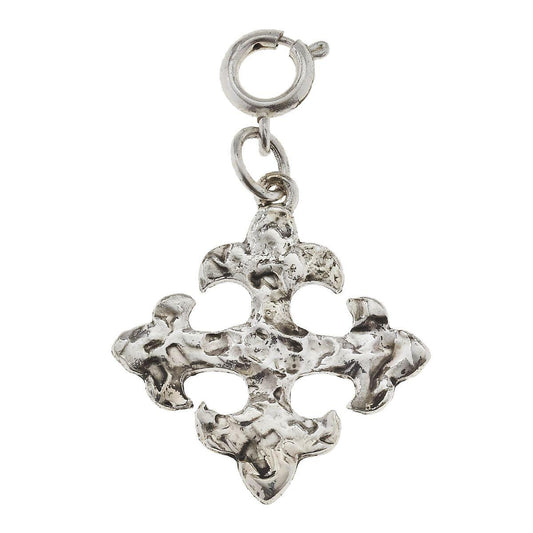 Antique Silver Square Cross Charm