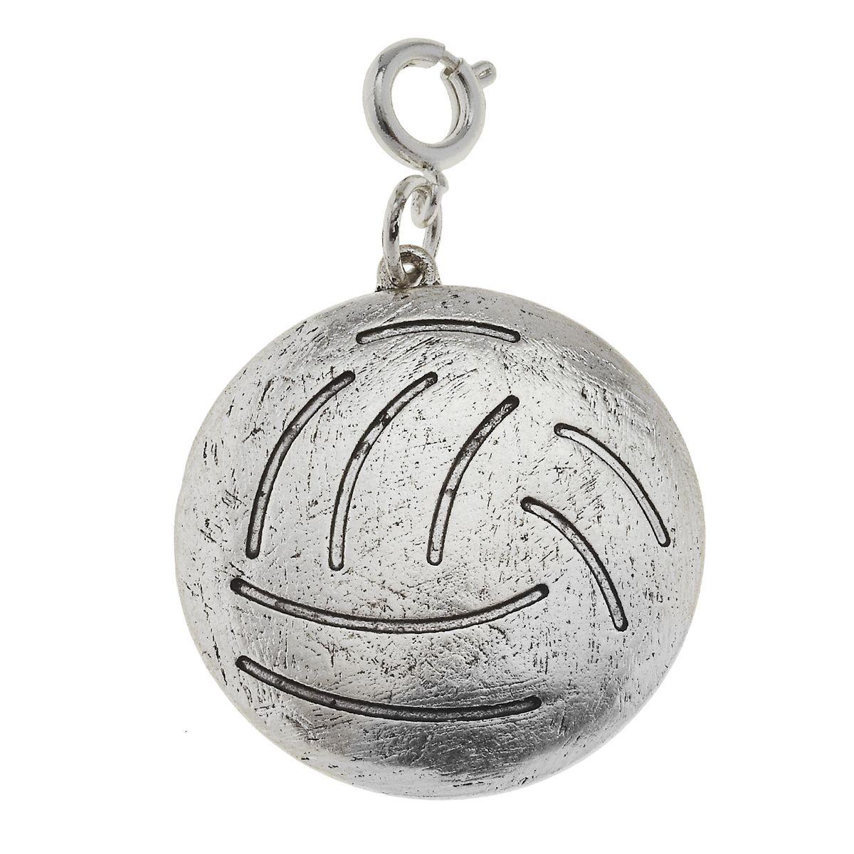 Antique Silver Volleyball Charm