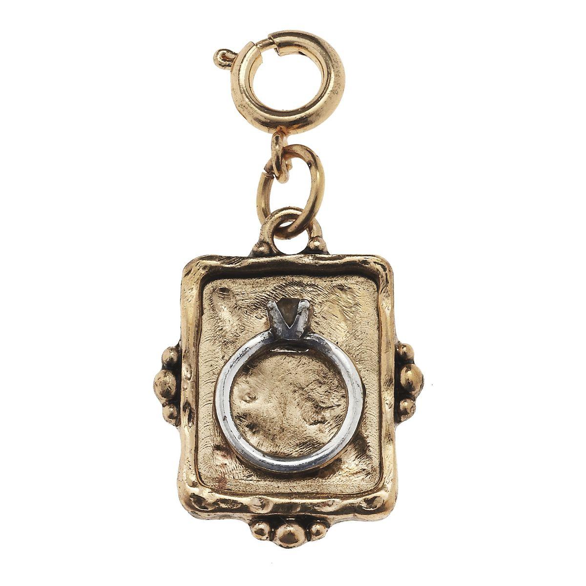 Square Ring Cabochon Charm