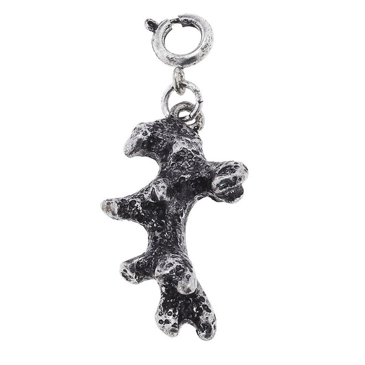 Antique Silver Coral Charm