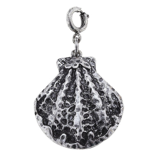 Antique Silver Shell Charm