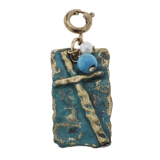 Patina Cross Charm