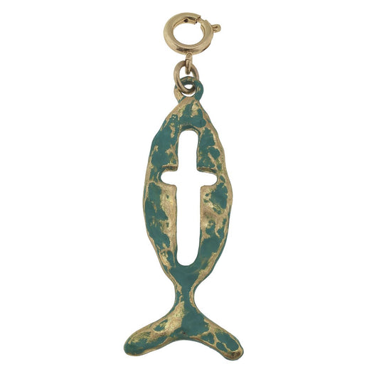 Ichthus Patina Charm
