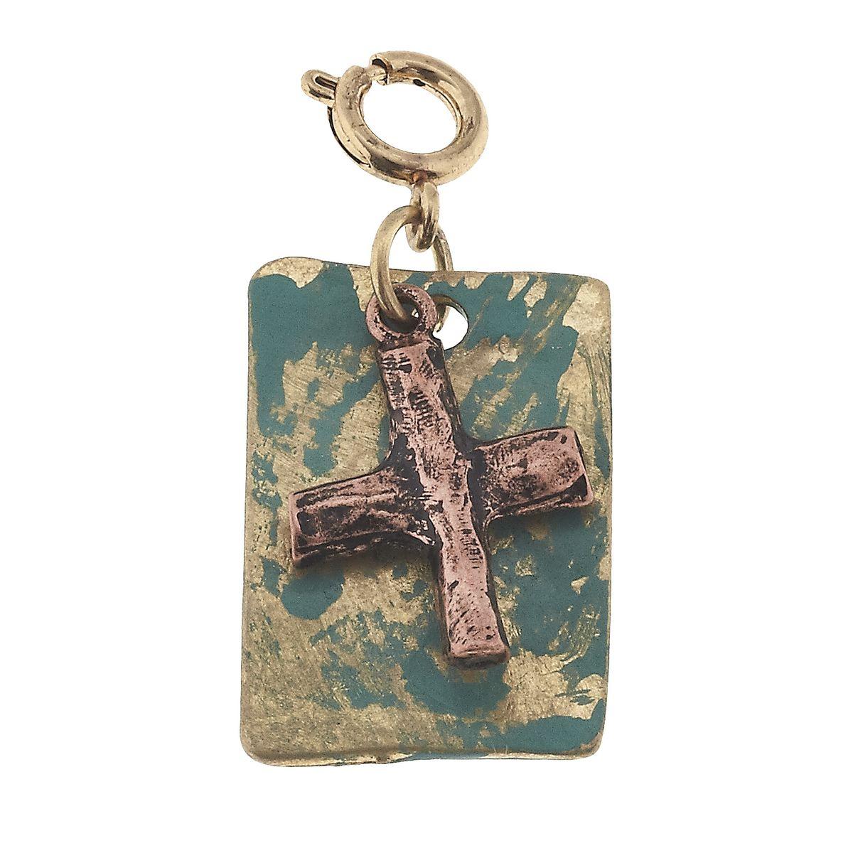 Copper Cross Charm