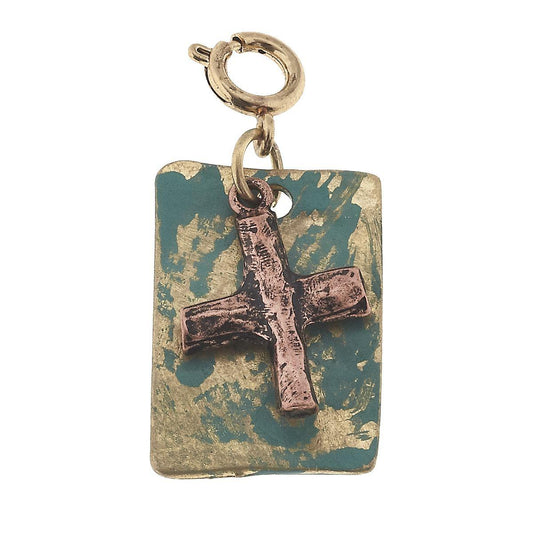 Copper Cross Charm