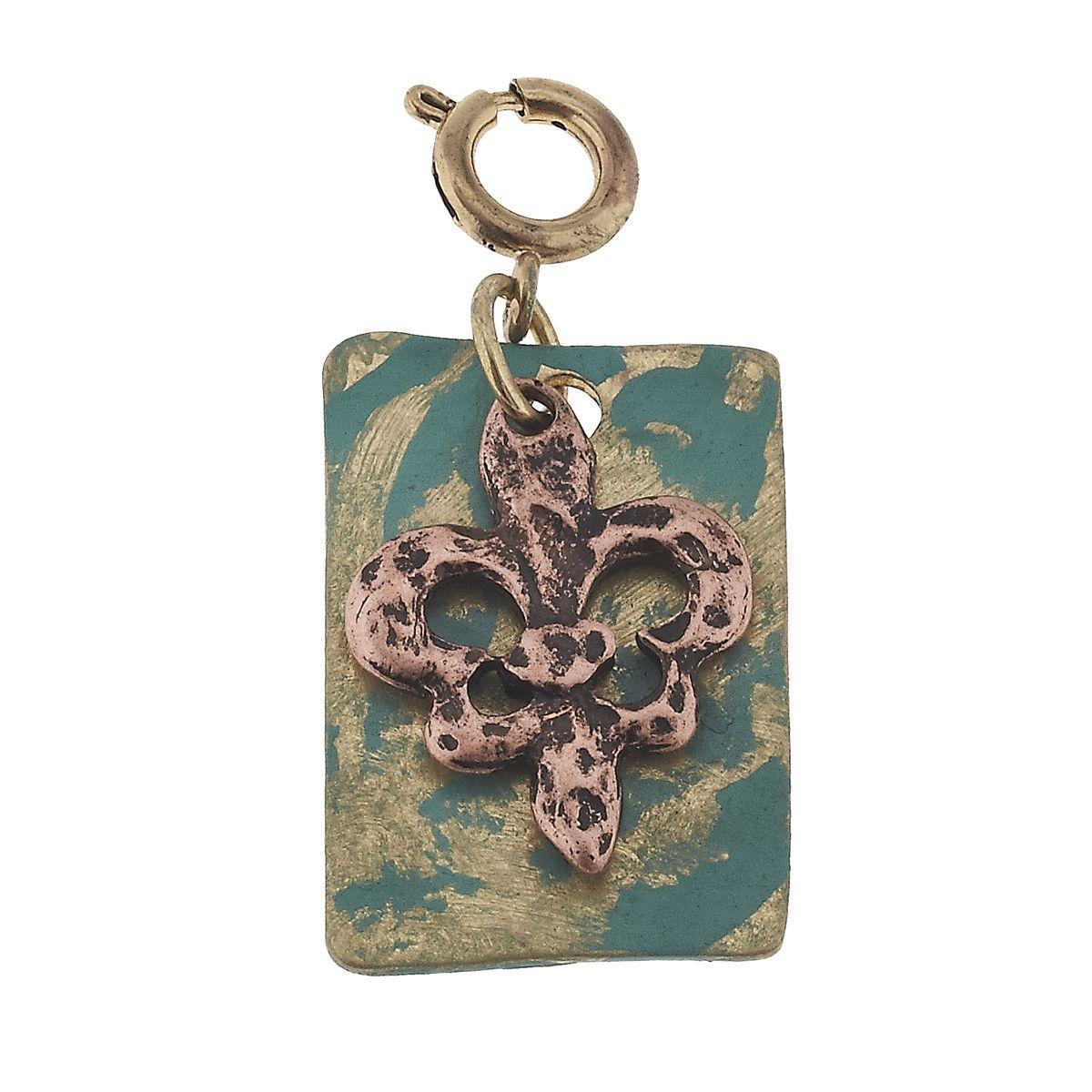 Copper Fleur De Lis Charm