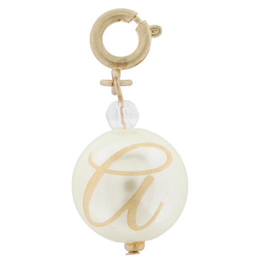 Faceted Pearl A Initial Charm