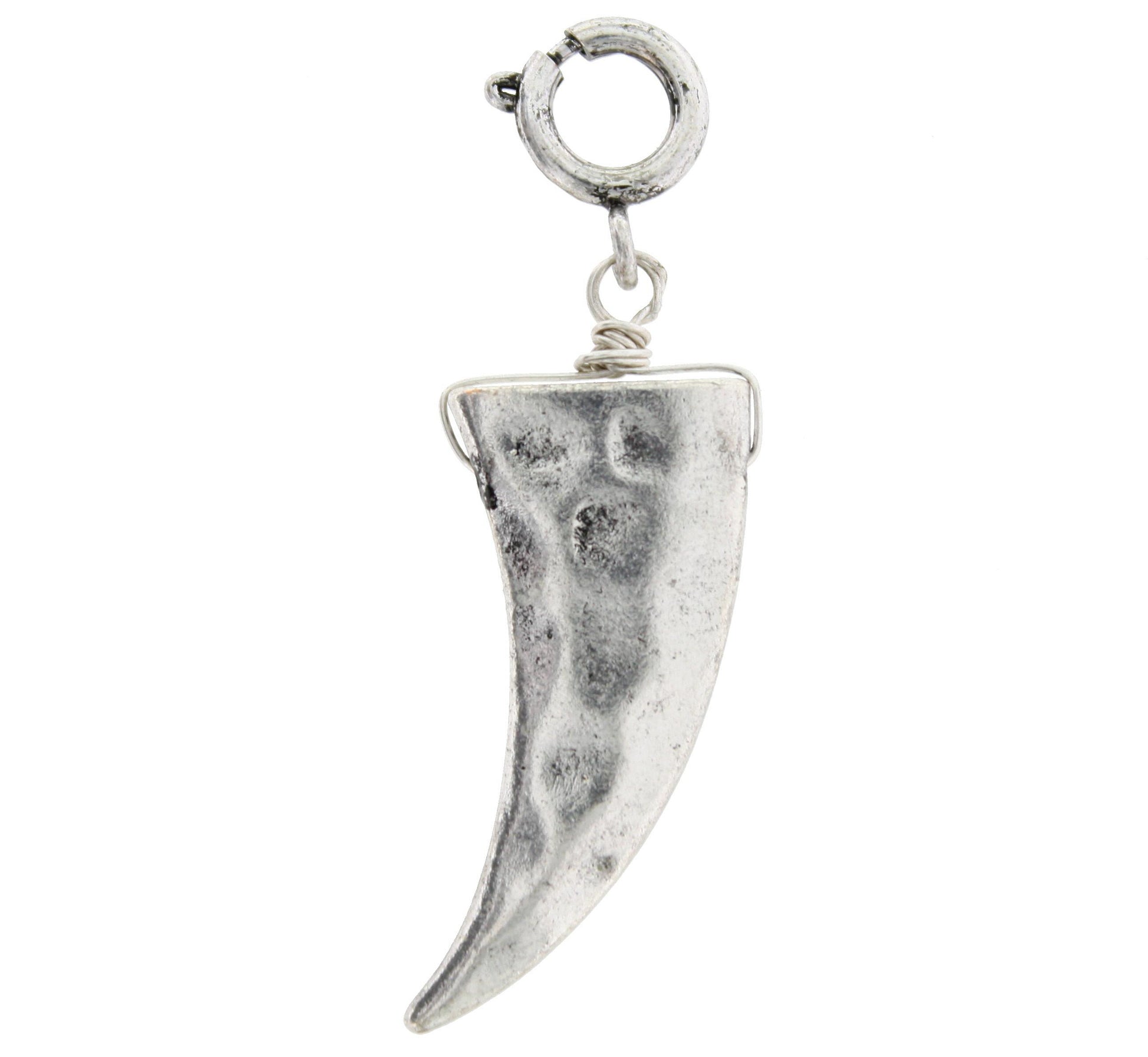 Silver Tusk Charm