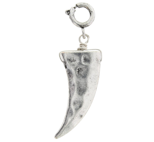 Silver Tusk Charm