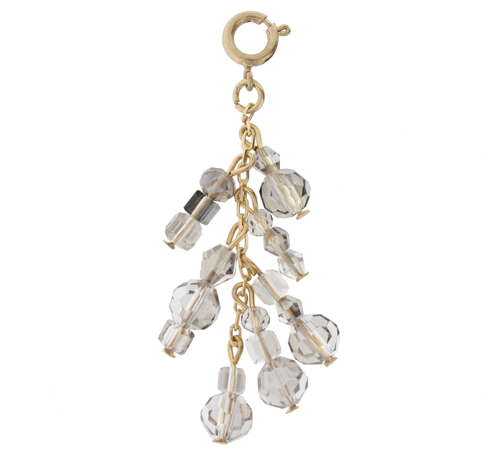 Antique Gold and Hematite Dangle Charm