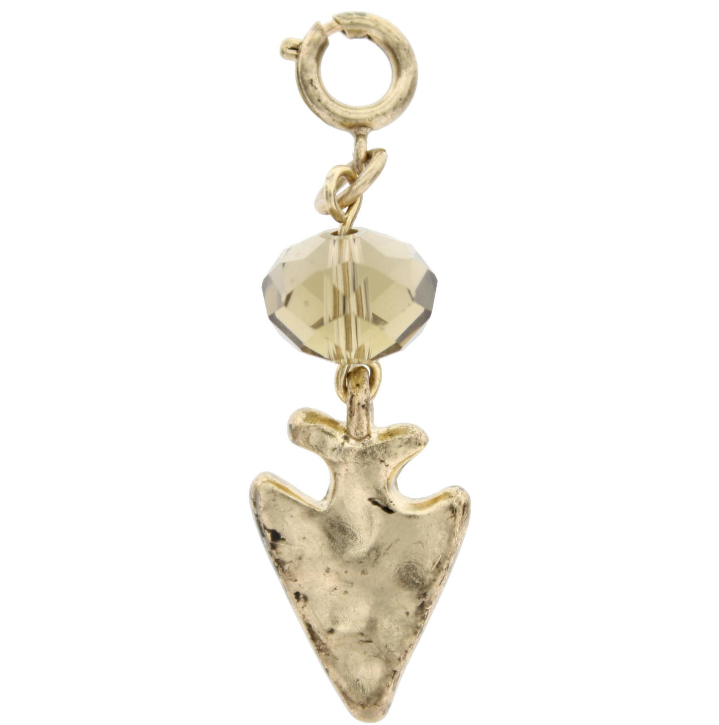Gold Fleur De Lis Hanging On Black Diamond Charm